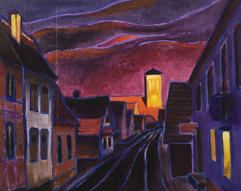 Kirchturm in der Abendsonne (2)