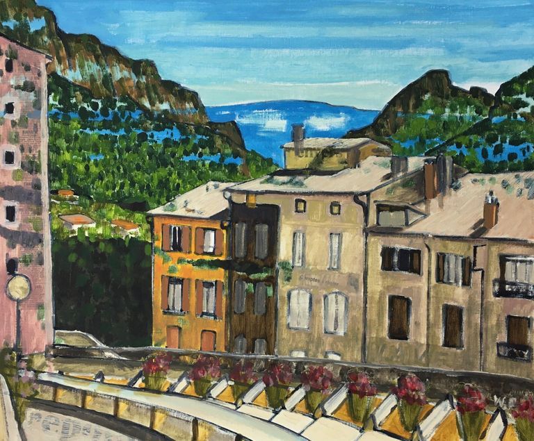 Digne les Bains, Bei der Kirche.
