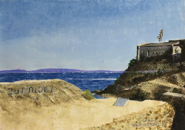 Ruine bei Gien am Meer